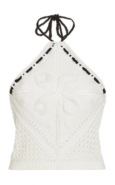 Shop Alexis Women's Bettie Knit Halter Top In White