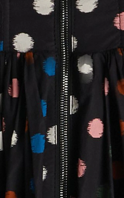 Shop Carolina Herrera Women's High-rise Polka-dot Cotton Maxi Skirt In Multi