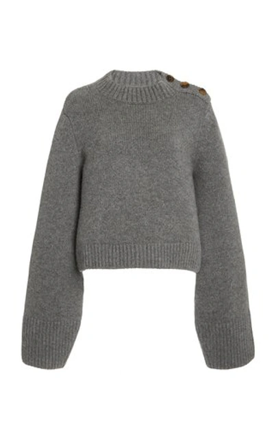 Shop Khaite Women's Brie Cashmere Sweater In Grey