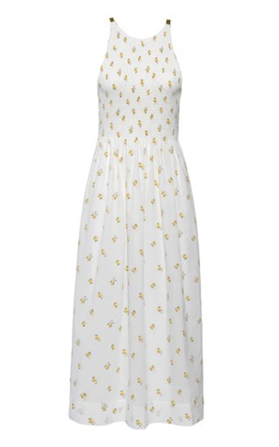 Shop Three Graces London Women's Soleil Embroidered Cotton-blend Maxi Dress In Floral