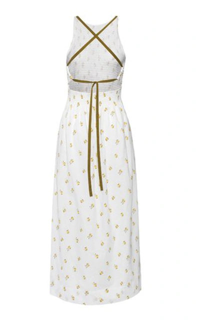 Shop Three Graces London Women's Soleil Embroidered Cotton-blend Maxi Dress In Floral