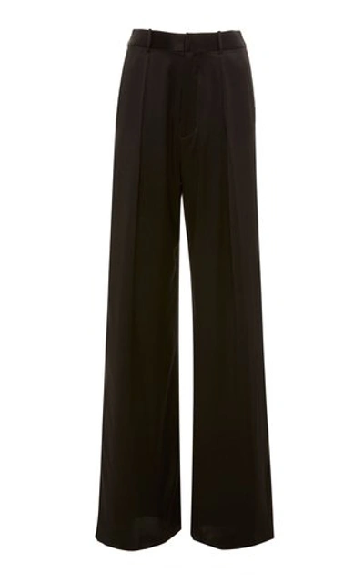 Shop Michael Lo Sordo Relaxed Silk Lounge Pants In Black