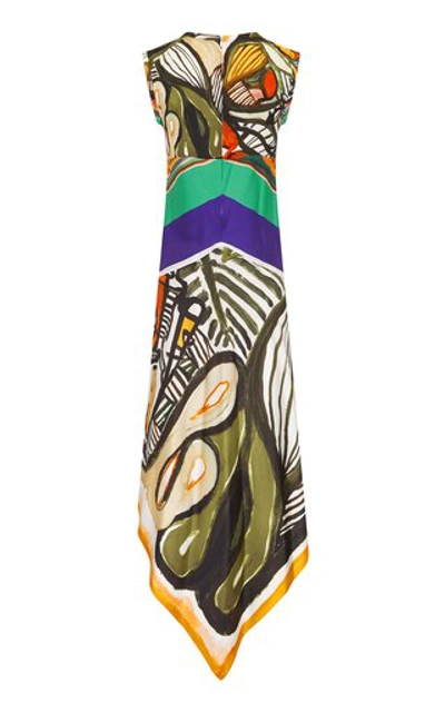 Shop Christopher Esber Silk Bandana Scarf Maxi Dress In Multi