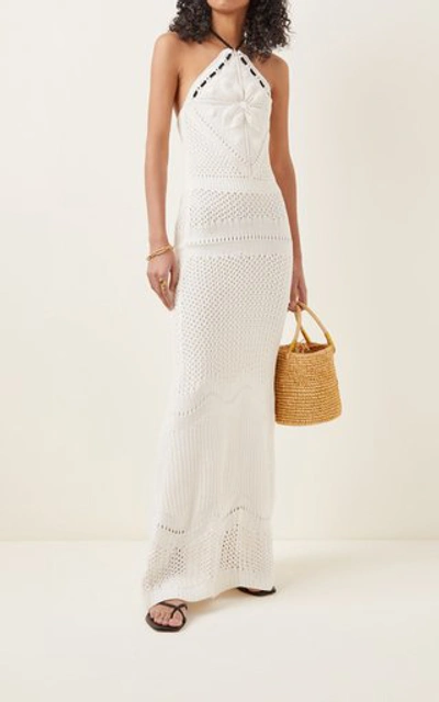 Alexis Women's Ibada Cotton Halter Maxi Dress In White | ModeSens
