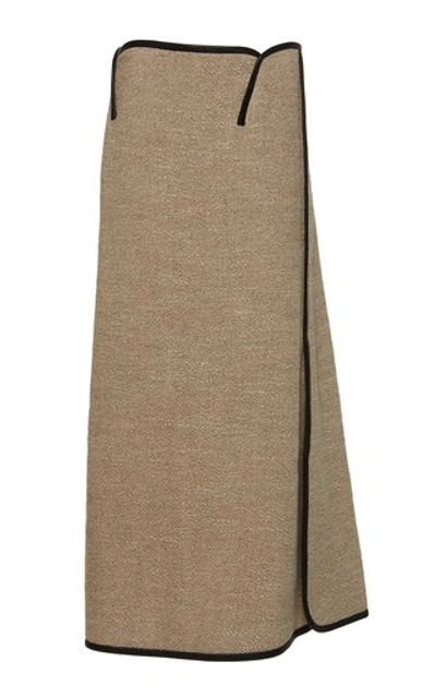 Shop Christopher Esber Women's Woven Outlined Paneled Skirt In Neutral