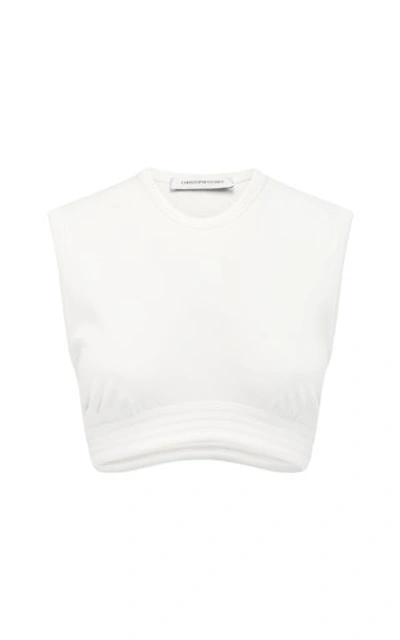 Shop Christopher Esber Verner Cropped Top In White