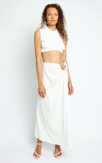 Shop Christopher Esber Verner Cropped Top In White