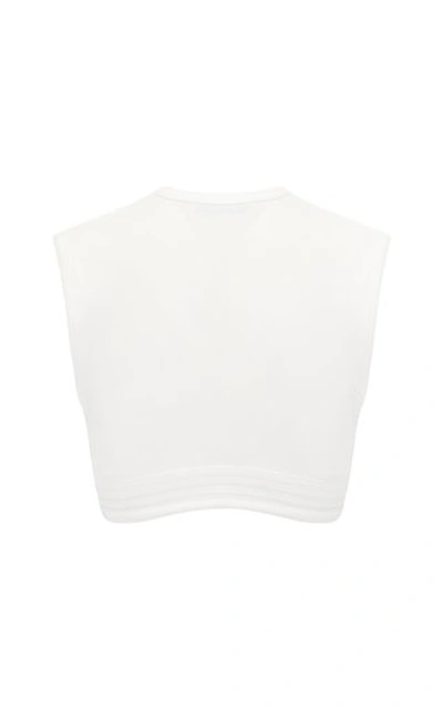 Shop Christopher Esber Verner Cropped Top In White