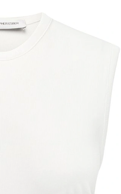 Shop Christopher Esber Verner Cropped Top In White