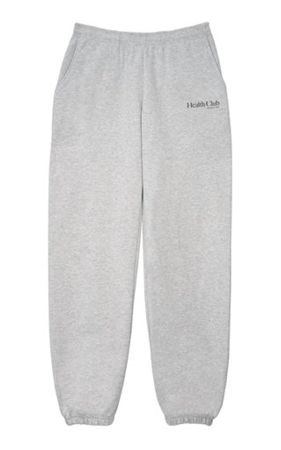 Shop Sporty And Rich Women's Health Club Cotton Sweatpants In Grey