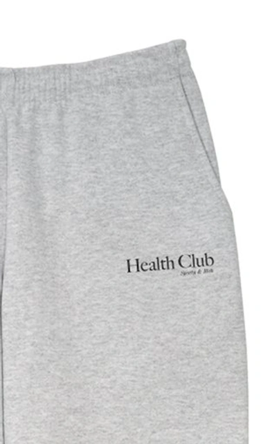 Shop Sporty And Rich Women's Health Club Cotton Sweatpants In Grey