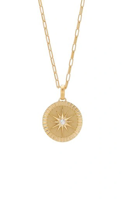 Shop Pamela Zamore Women's Twelve Point Star 18k Yellow Gold Diamond Necklace