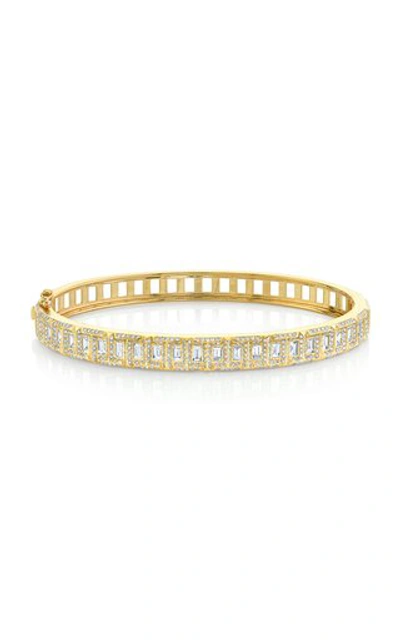 Shop Shay 18k Yellow Gold & Diamond Trek Bangle Bracelet