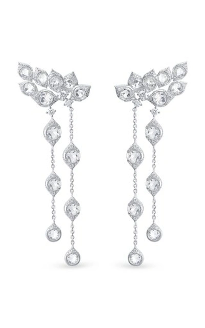 Shop Harakh Haveli 18k White Gold Diamond Earrings