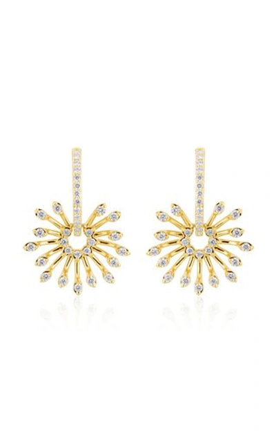 Shop Hueb Women's Luminus 18k Yellow Gold Diamond Earrings