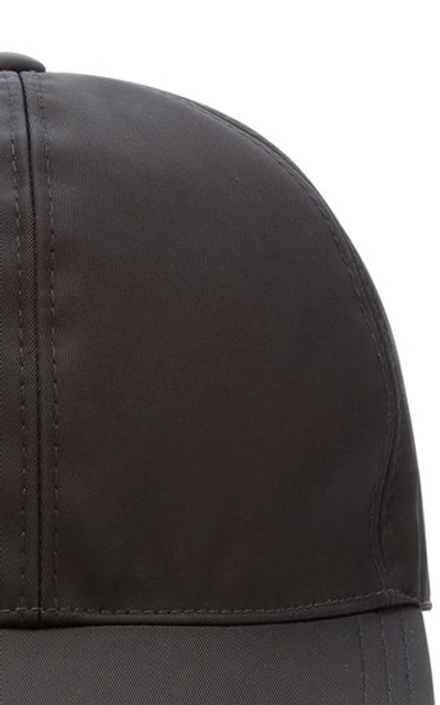 Prada Womens Black Brand-plaque Six-panel Recycled-polyamide Baseball Cap In Black
