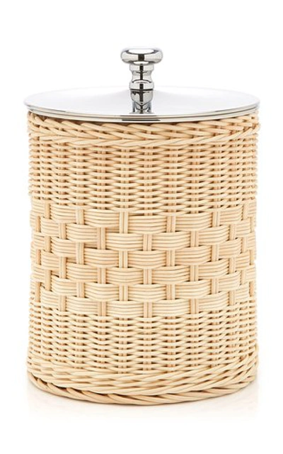 Shop Moda Domus Raffia Ice Bucket In Neutral