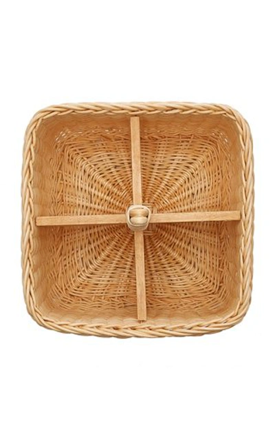 Shop Moda Domus Raffia Condiments Holder In Neutral