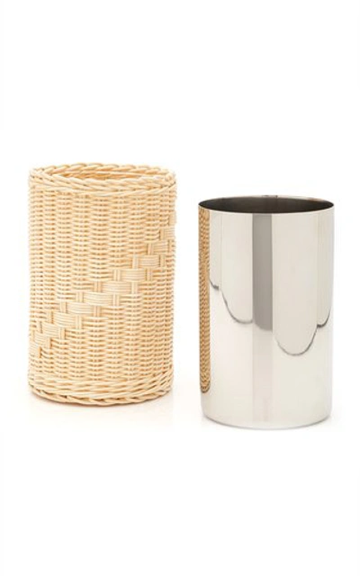 Shop Moda Domus Raffia Wine Cooler In Neutral