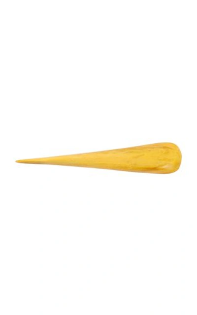 Shop Dinosaur Designs Stone Butter Knife In Yellow