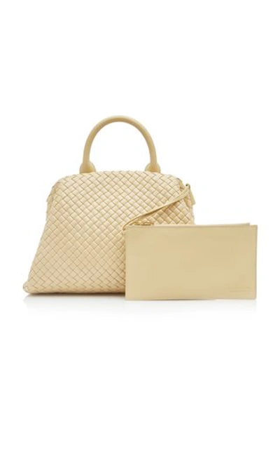 Shop Bottega Veneta Padded Intrecciato Leather Doctor Bag In Nude