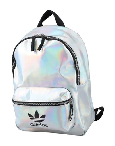 Shop Adidas Originals Backpack & Fanny Pack In Silver