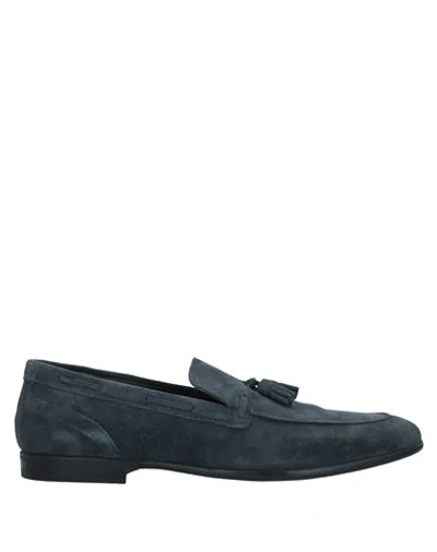 Shop A.testoni Loafers In Blue