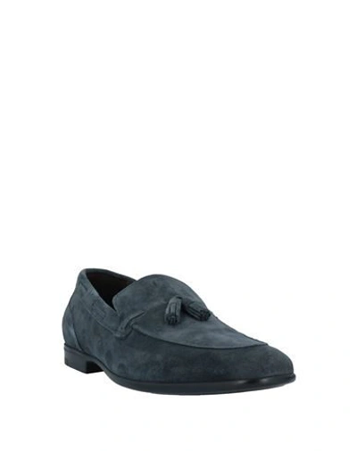 Shop A.testoni Loafers In Blue