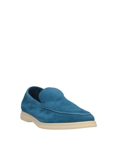 Shop Andrea Ventura Firenze Loafers In Pastel Blue