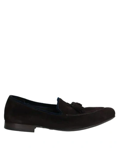 Shop Alberto Moretti Loafers In Dark Brown