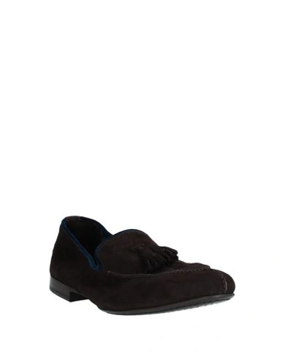Shop Alberto Moretti Loafers In Dark Brown