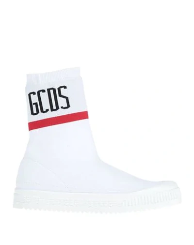 Shop Gcds Ankle Boots In White