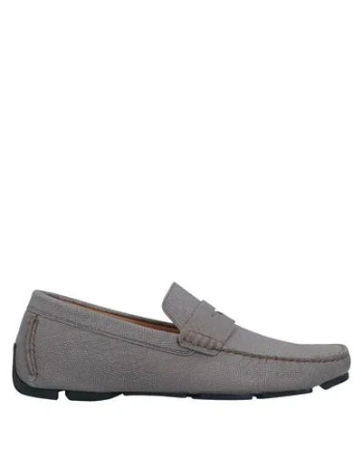 Shop A.testoni Loafers In Grey
