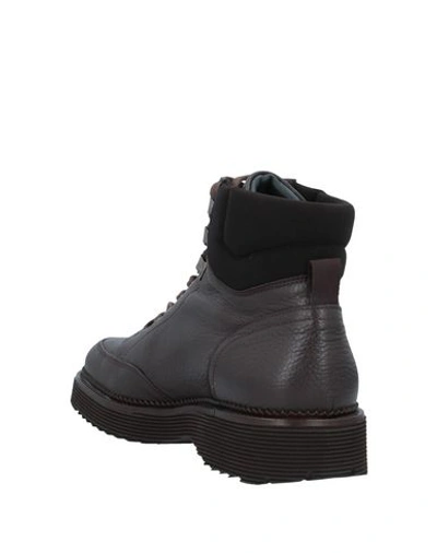 Shop Pertini Ankle Boots In Dark Brown