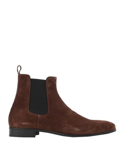 Shop Stefano Bonfiglioli B01 Man Ankle Boots Brown Size 8 Soft Leather