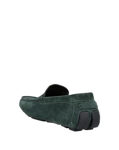 Shop A.testoni Loafers In Dark Green