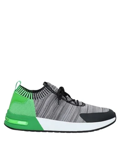 Shop Armani Exchange Man Sneakers Grey Size 11 Thermoplastic Polyurethane, Textile Fibers, Polyurethane
