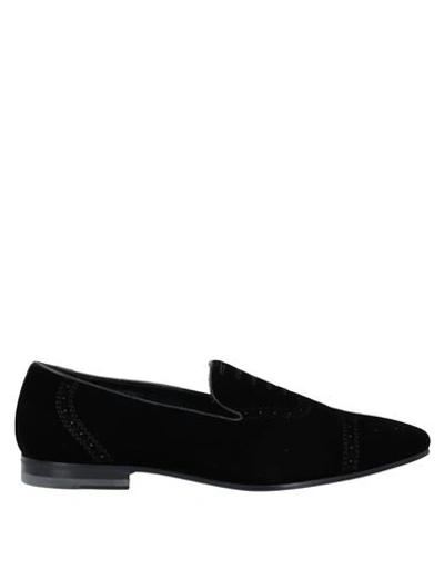 Shop Alberto Moretti Loafers In Black