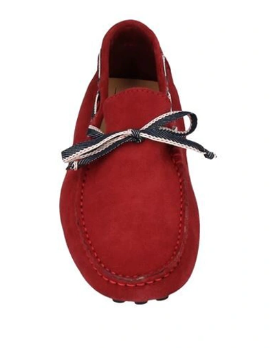 Shop Albusceri Loafers In Brick Red
