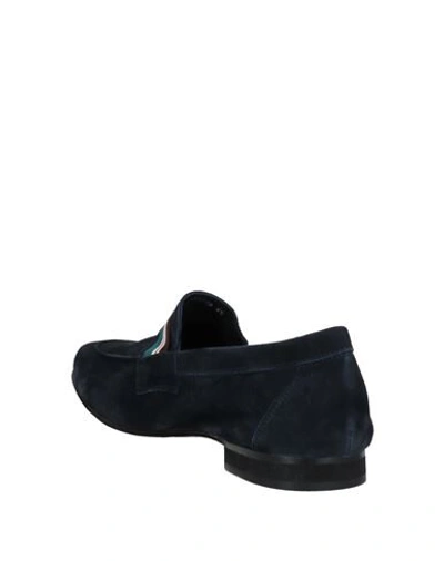 Shop Albusceri Loafers In Dark Blue