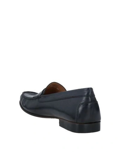 Shop Albusceri Loafers In Dark Blue