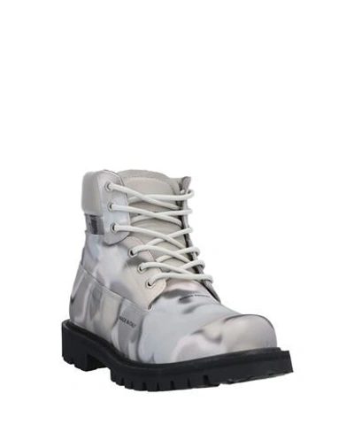 Shop Heron Preston Ankle Boots In Light Grey