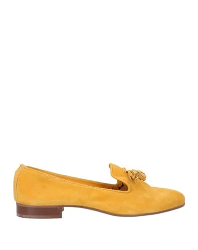 Shop Albusceri Loafers In Ocher