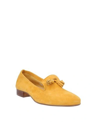 Shop Albusceri Loafers In Ocher