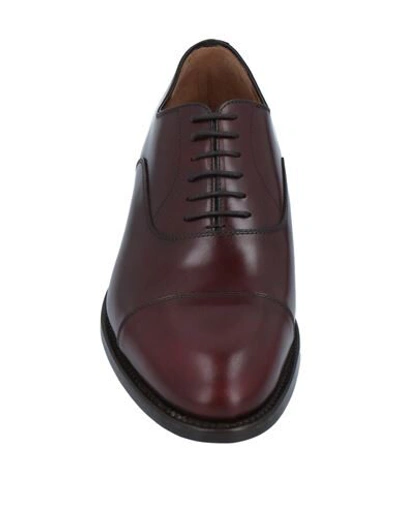 Shop Fratelli Rossetti Lace-up Shoes In Maroon