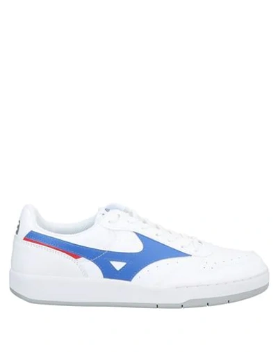 Shop Mizuno Man Sneakers White Size 8.5 Soft Leather, Textile Fibers