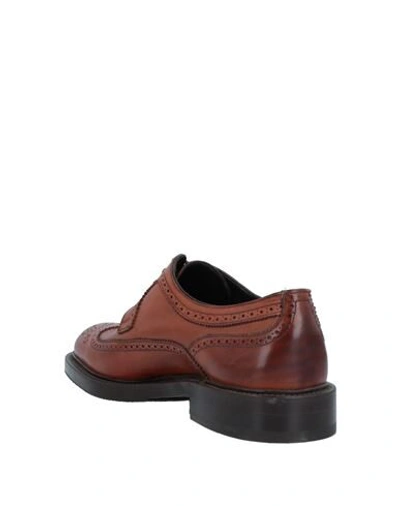 Shop Fratelli Rossetti Lace-up Shoes In Tan