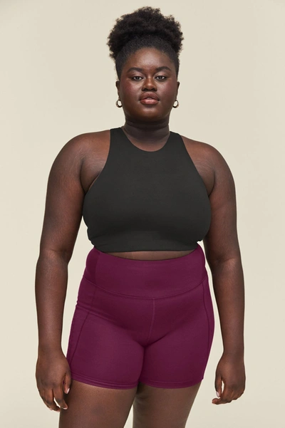 Girlfriend Collective Black Dylan Tank Bra In Multicolor