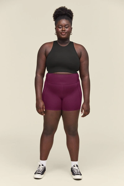 Girlfriend Collective Black Dylan Tank Bra In Multicolor