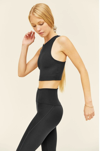 Girlfriend Collective Black Dylan Tank Bra In Multicolor